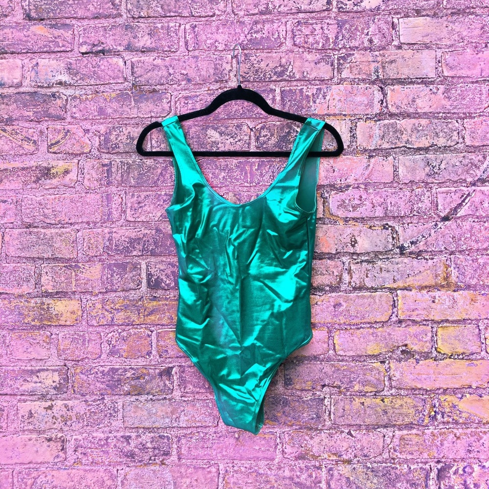 Metallic Green One Piece Suit